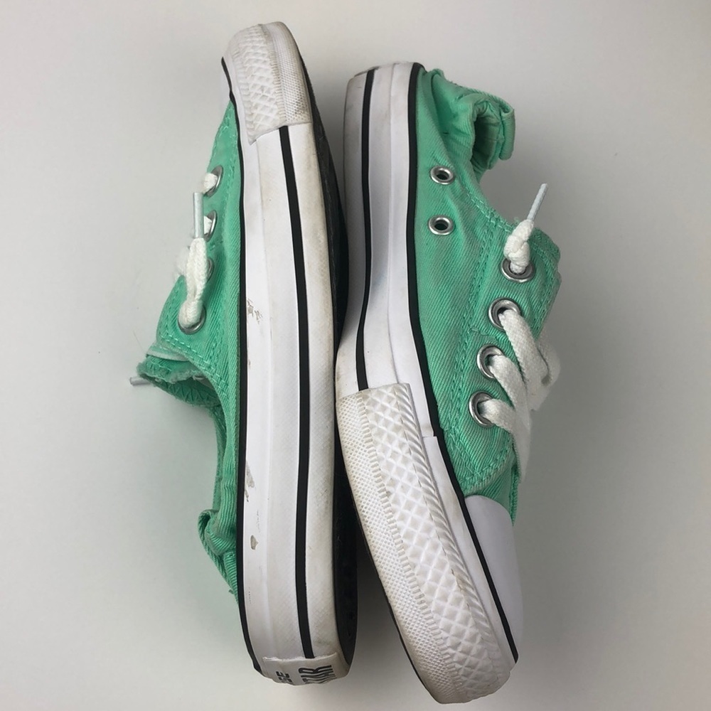 Converse All Star Mint Green & White Sneakers 5 - Picture 8 of 11